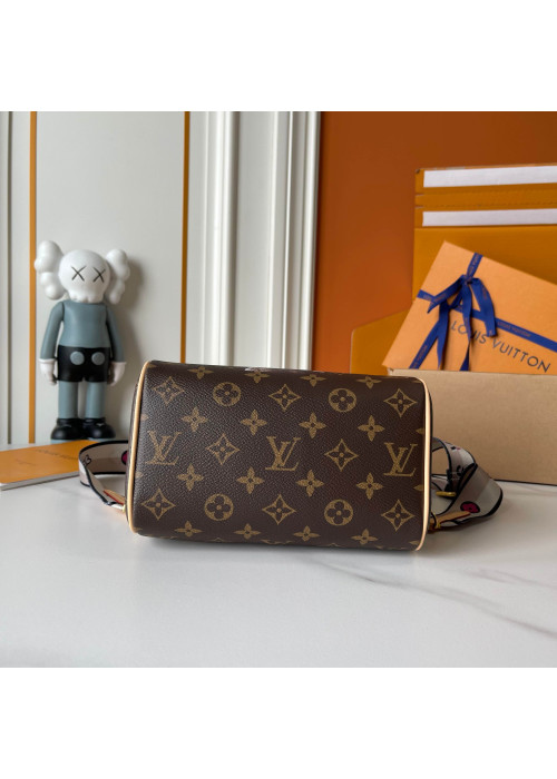 Луї Віттон Speedy Bandoulière 20 (Monogram, шкіряна обробка) Labubu