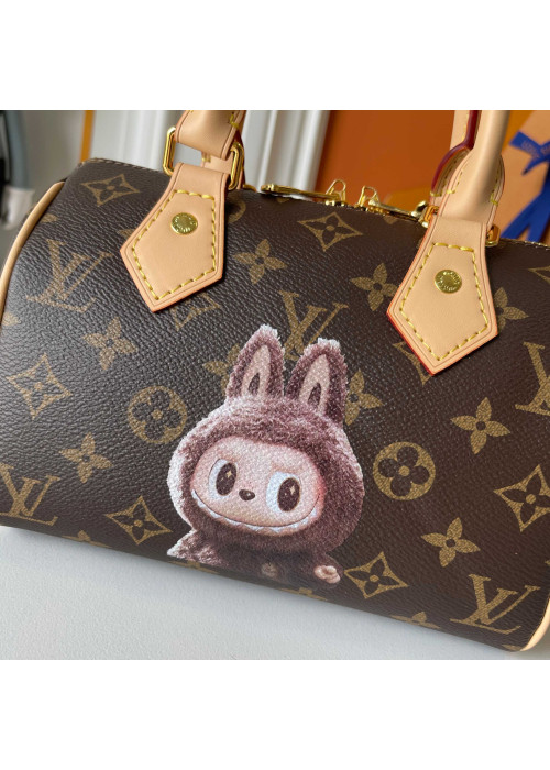 Луї Віттон Speedy Bandoulière 20 (Monogram, шкіряна обробка) Labubu