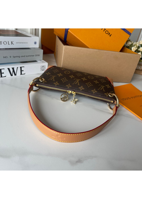 Луї Віттон Шолдер Бег (Монограм канвас, шкіра, коричнево-бежевий)