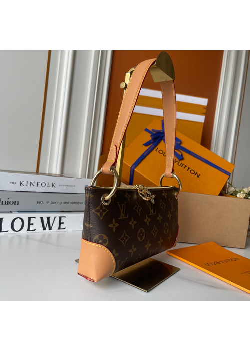 Луї Віттон Шолдер Бег (Монограм канвас, шкіра, коричнево-бежевий)