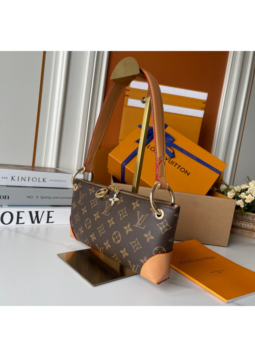 Луї Віттон Шолдер Бег (Монограм канвас, шкіра, коричнево-бежевий)